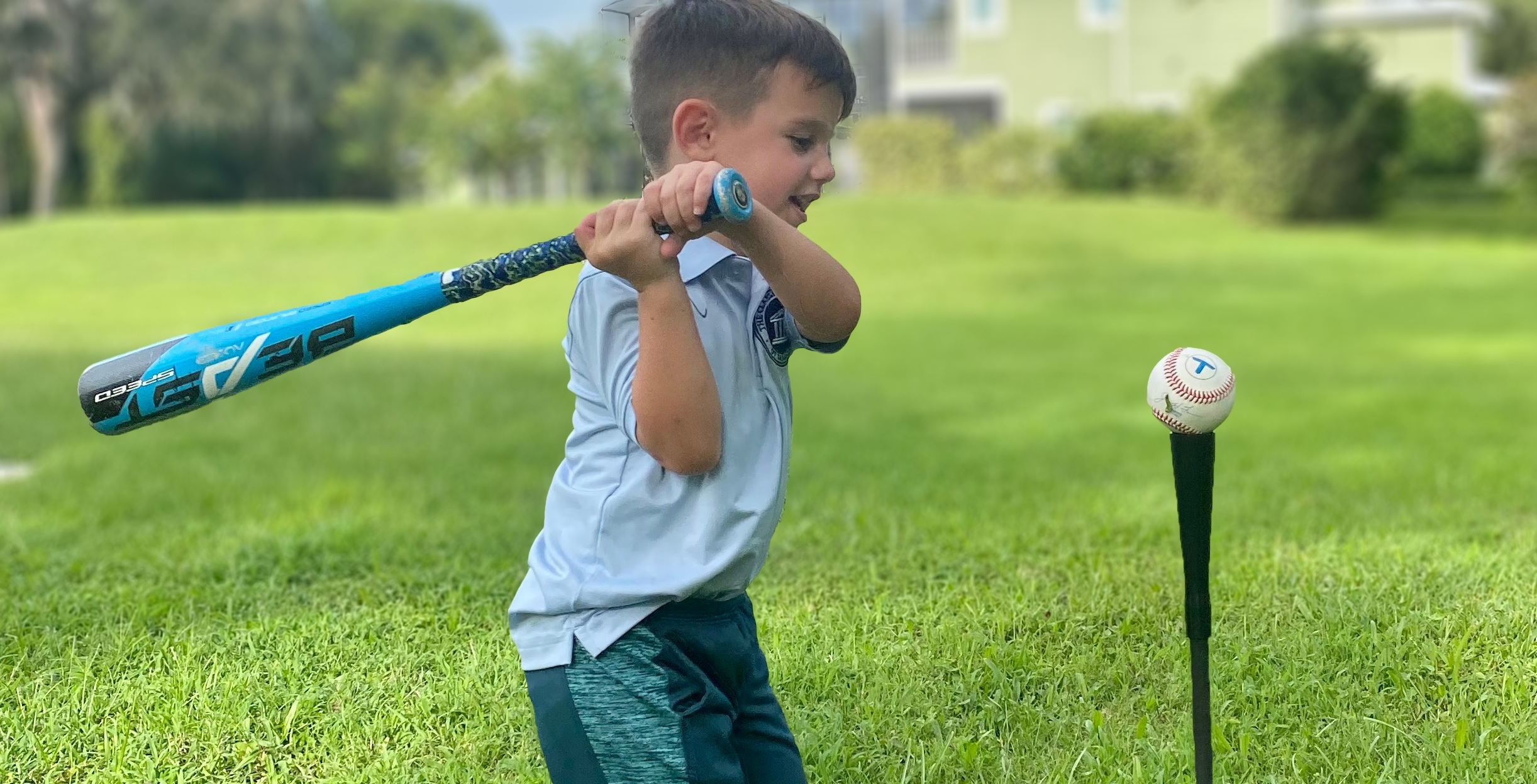 tanner jr backyard hitting practice