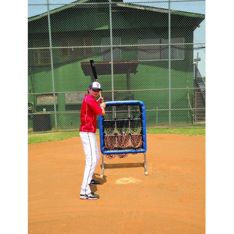 Baseball Pitching Net with 9 Hole Strike Zone Perfect Pitch Practice 