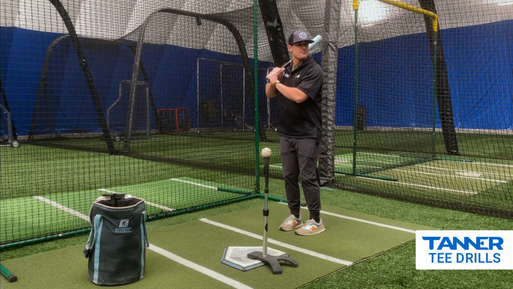 step back hitting drill tanner tees step 1