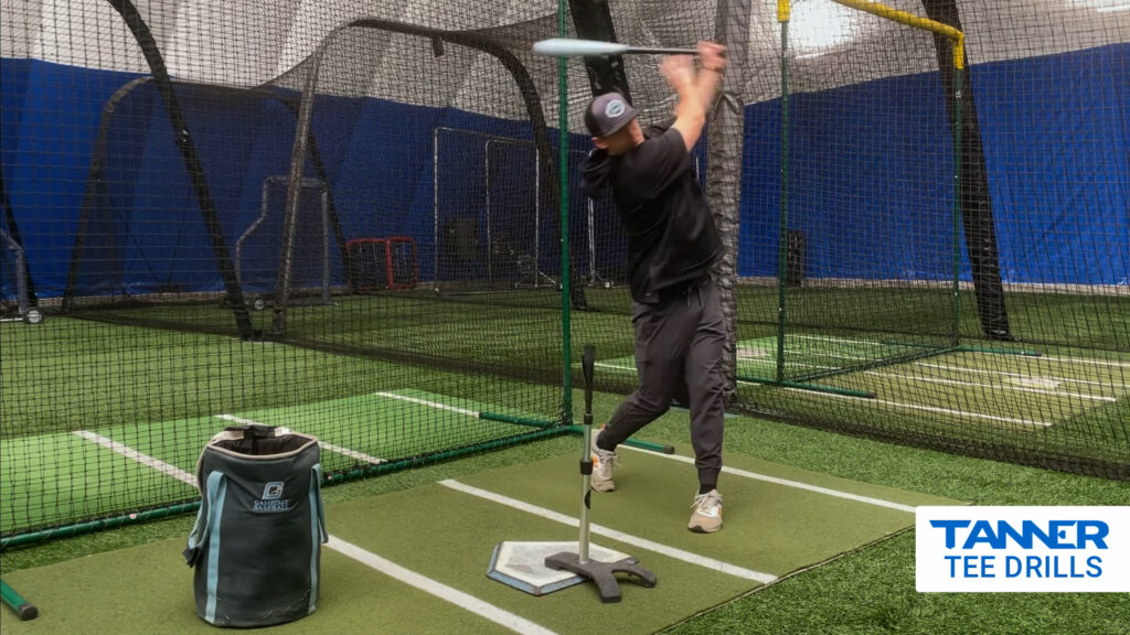 step back hitting drill tanner tees step 3
